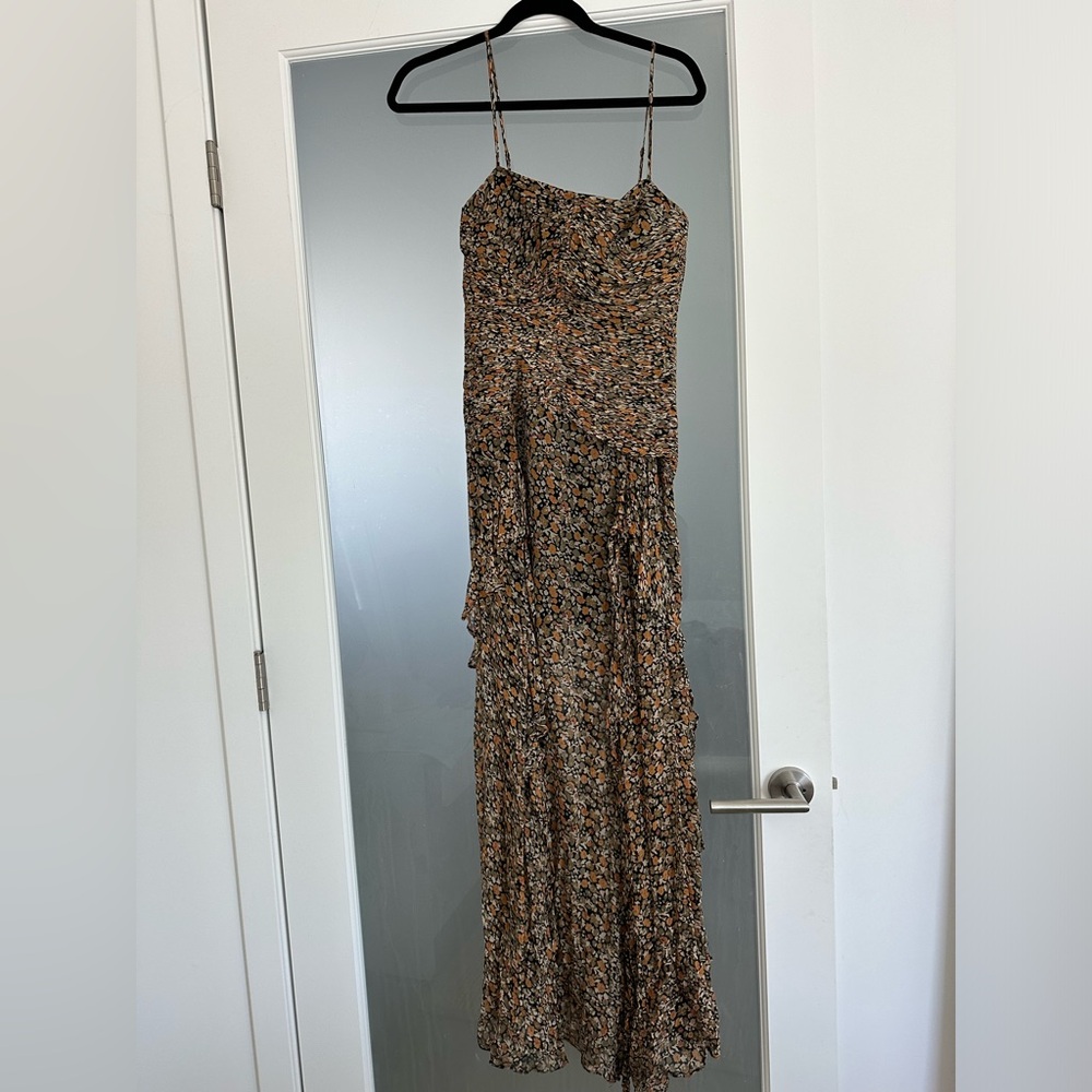 Shona joy floral dress - Cynthia ruched frill maxi